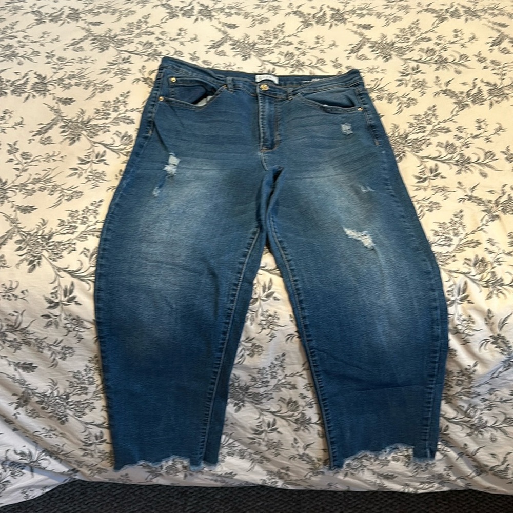 Nicole Miller Nomad Super High Rise Straight Jeans